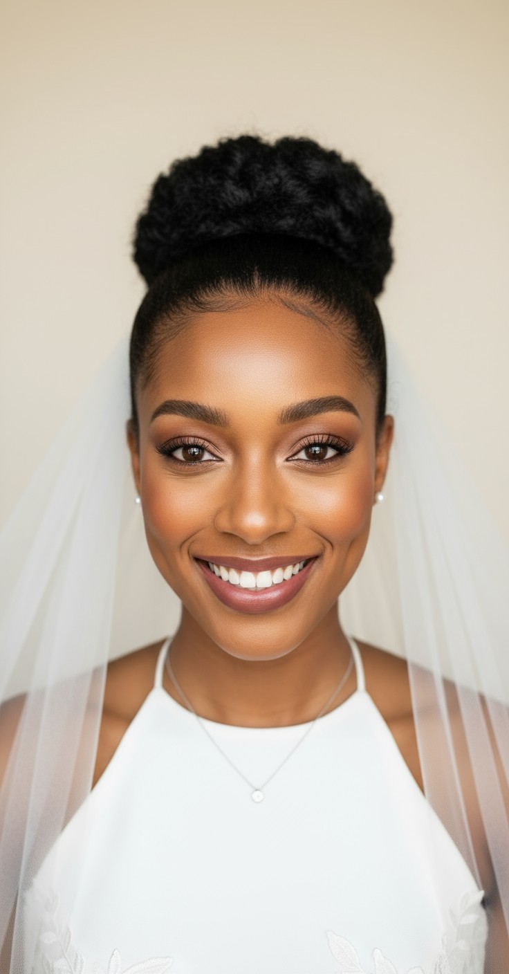 After Veil With Updo